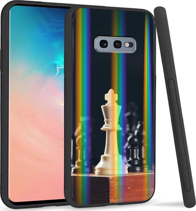 Super Fashion Etui na telefon Samsung S10E Rainbow Case Szachy 1