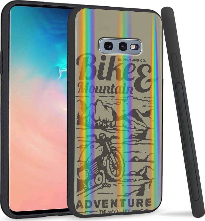 Super Fashion Etui na telefon Samsung S10E Rainbow Case Motor w górach 1