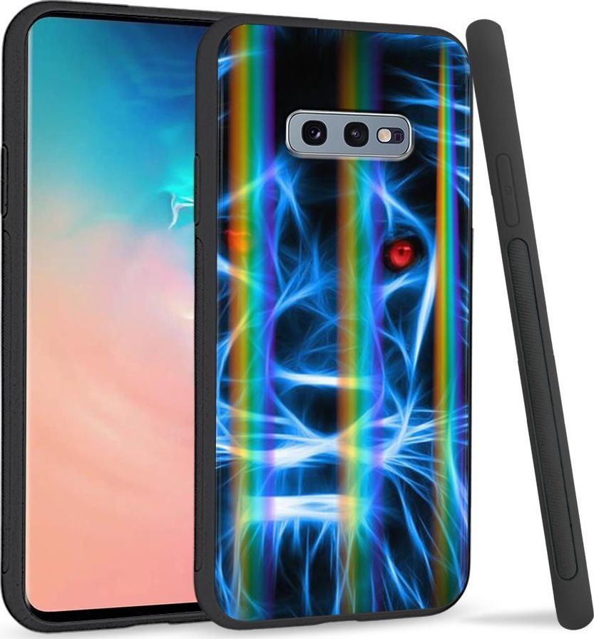 Super Fashion Etui na telefon Samsung S10E Rainbow Case Niebieski Lew 1