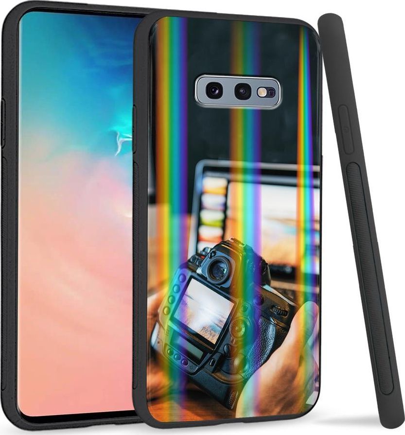 Super Fashion Etui na telefon Samsung S10E Rainbow Case Zestaw fotografa 1