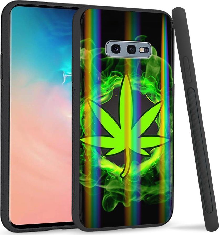 Super Fashion Etui na telefon Samsung S10E Rainbow Case Zielone Zioło 1