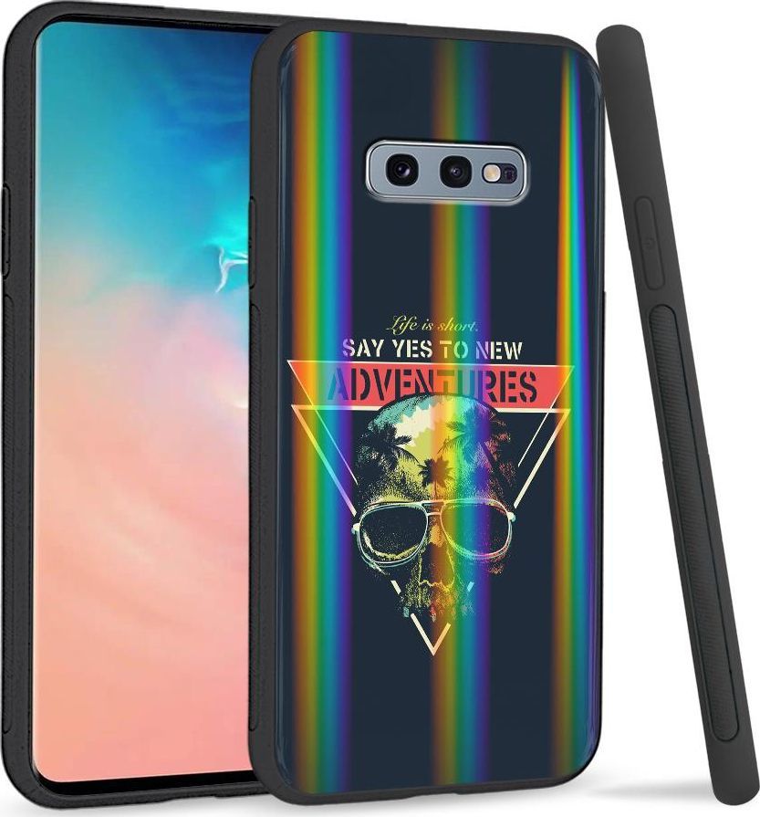 Super Fashion Etui na telefon Samsung S10E Rainbow Case życie krótkie 1