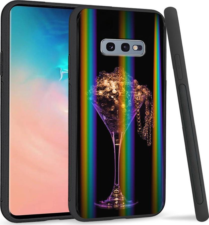Super Fashion Etui na telefon Samsung S10E Rainbow Case Złoto 1