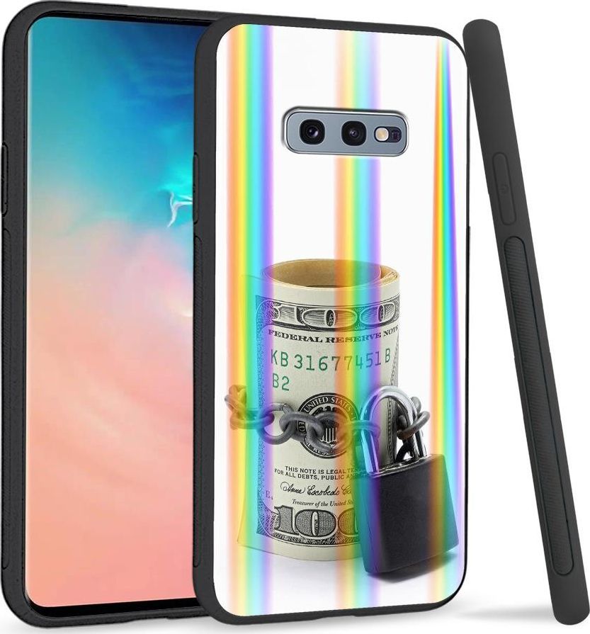 Super Fashion Etui na telefon Samsung S10E Rainbow Case Pięniądze 1