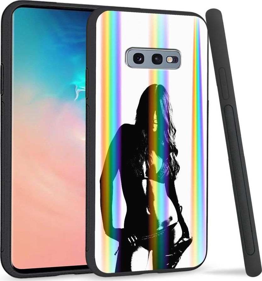 Super Fashion Etui na telefon Samsung S10E Rainbow Case Kobieta retro 1