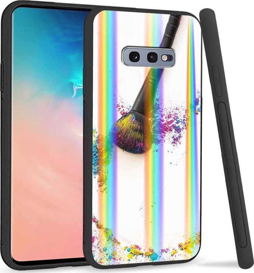 Super Fashion Etui na telefon Samsung S10E Rainbow Case Kolorowy puder 1