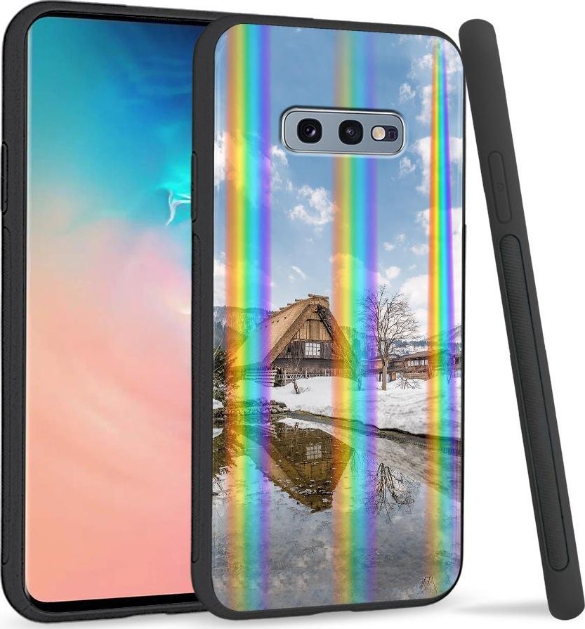 Super Fashion Etui na telefon Samsung S10E Rainbow Case Górska chata 1