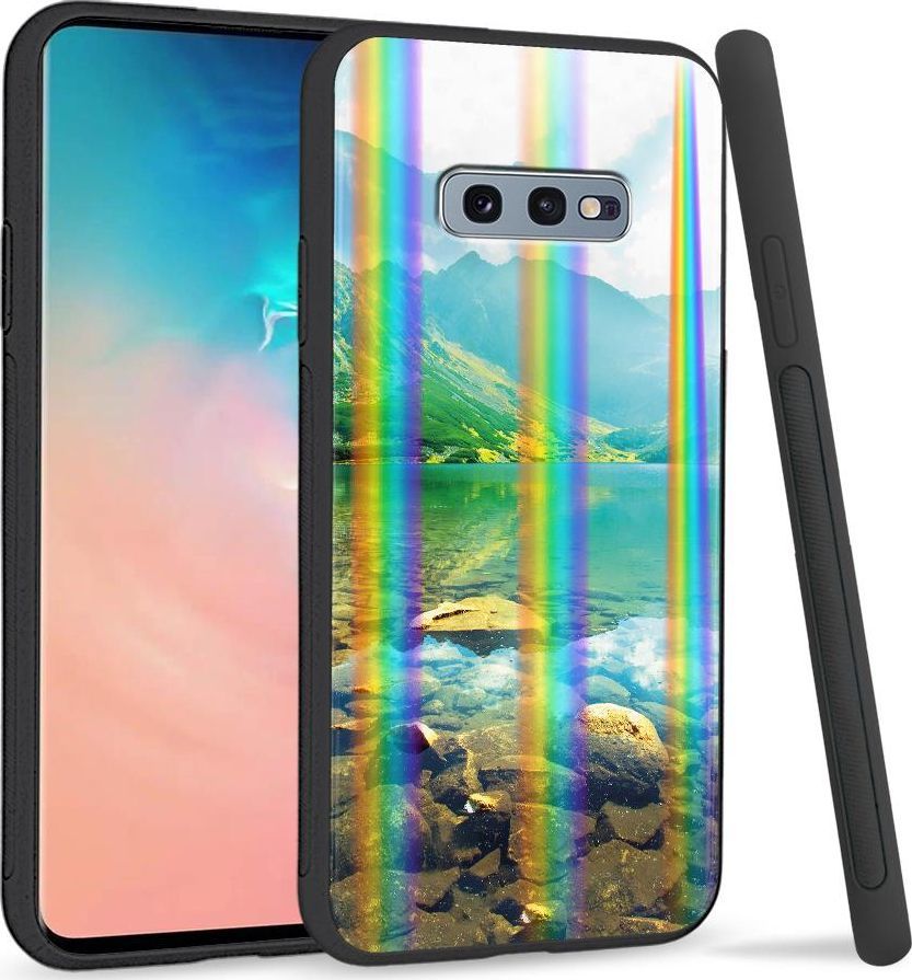 Super Fashion Etui na telefon Samsung S10E Rainbow Case Jezioro 1