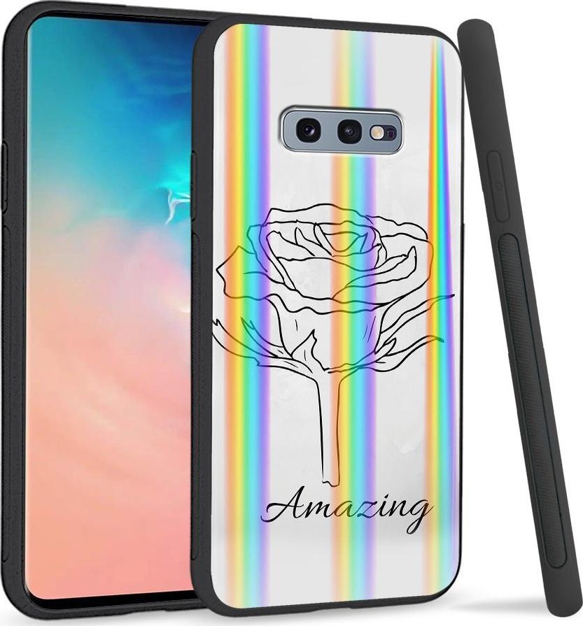 Super Fashion Etui na telefon Samsung S10E Rainbow Case Amazing 1
