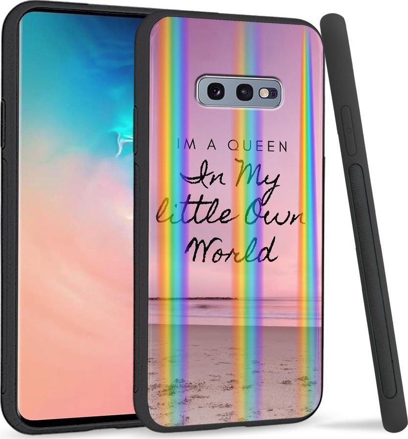Super Fashion Etui na telefon Samsung S10E Rainbow Case Im a Queen in my little Own World 1