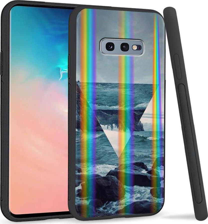 Super Fashion Etui na telefon Samsung S10E Rainbow Case Sea Triangle 1