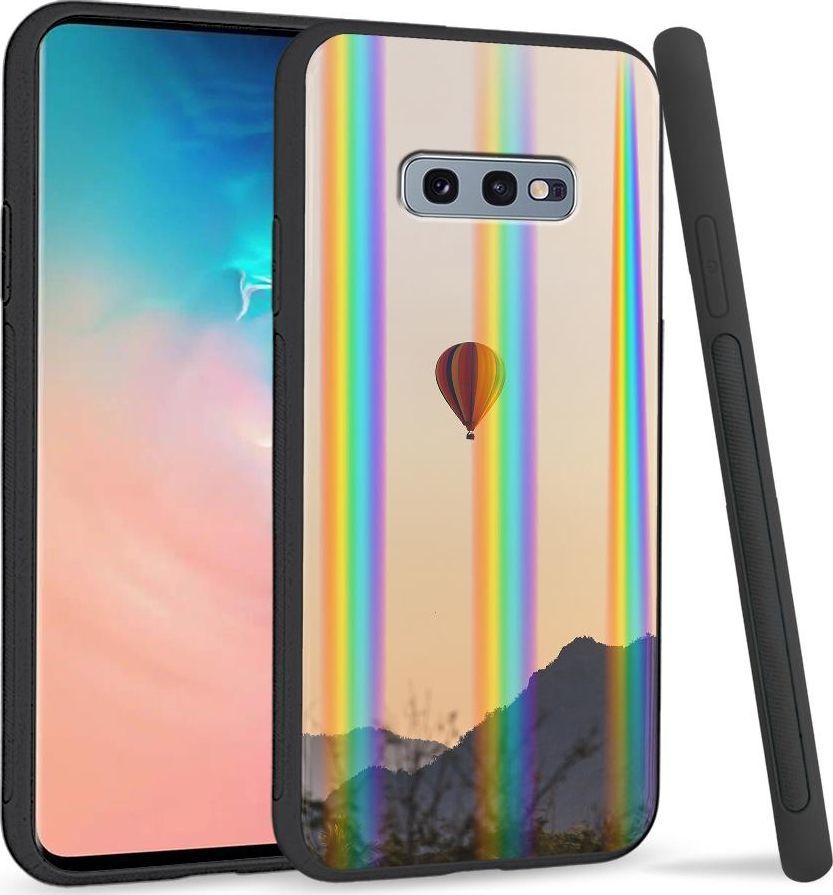 Super Fashion Etui na telefon Samsung S10E Rainbow Case Balon nad górami 1