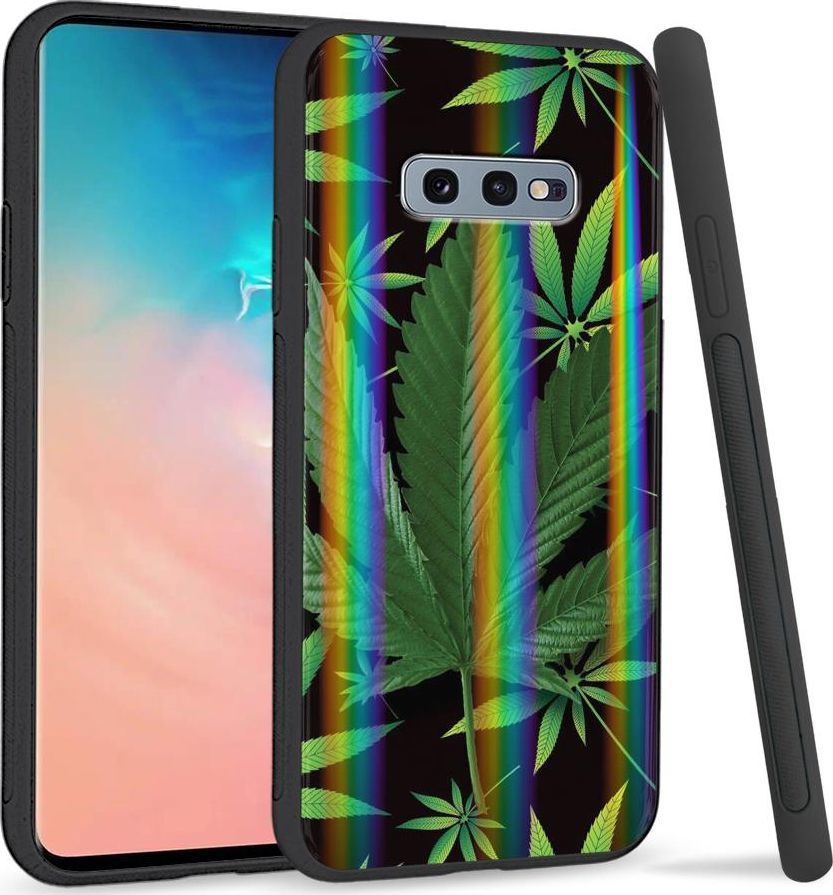 Super Fashion Etui na telefon Samsung S10E Rainbow Case Liście 1