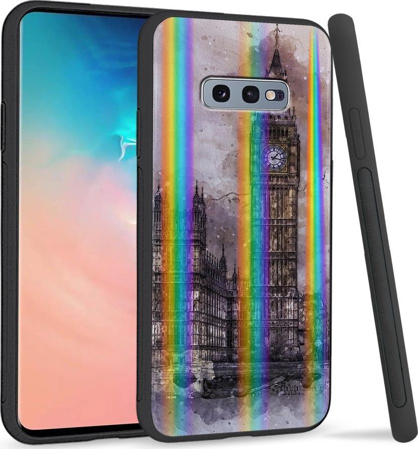 Super Fashion Etui na telefon Samsung S10E Rainbow Case Londyn 1