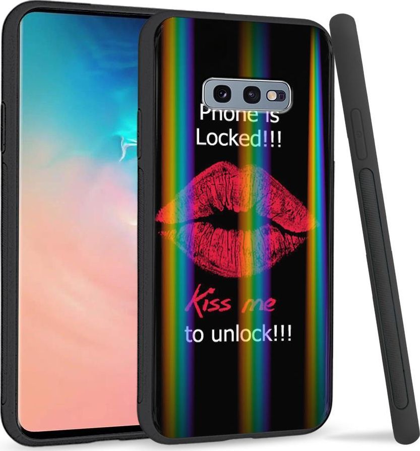 Super Fashion Etui na telefon Samsung S10E Rainbow Case Phone is Locked 1