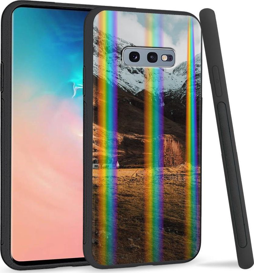 Super Fashion Etui na telefon Samsung S10E Rainbow Case Lawina 1