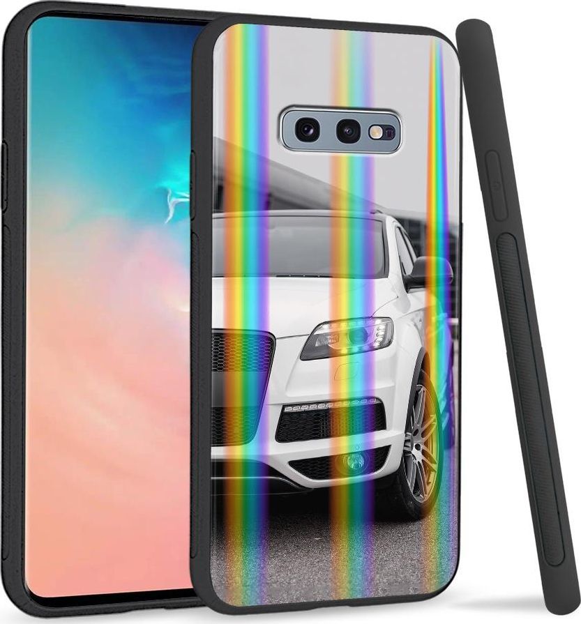 Super Fashion Etui na telefon Samsung S10E Rainbow Case Biały samochód 1