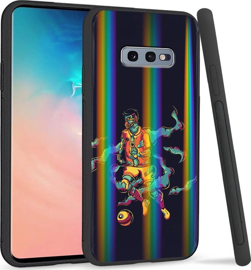 Super Fashion Etui na telefon Samsung S10E Rainbow Case Kosmiczna gra 1