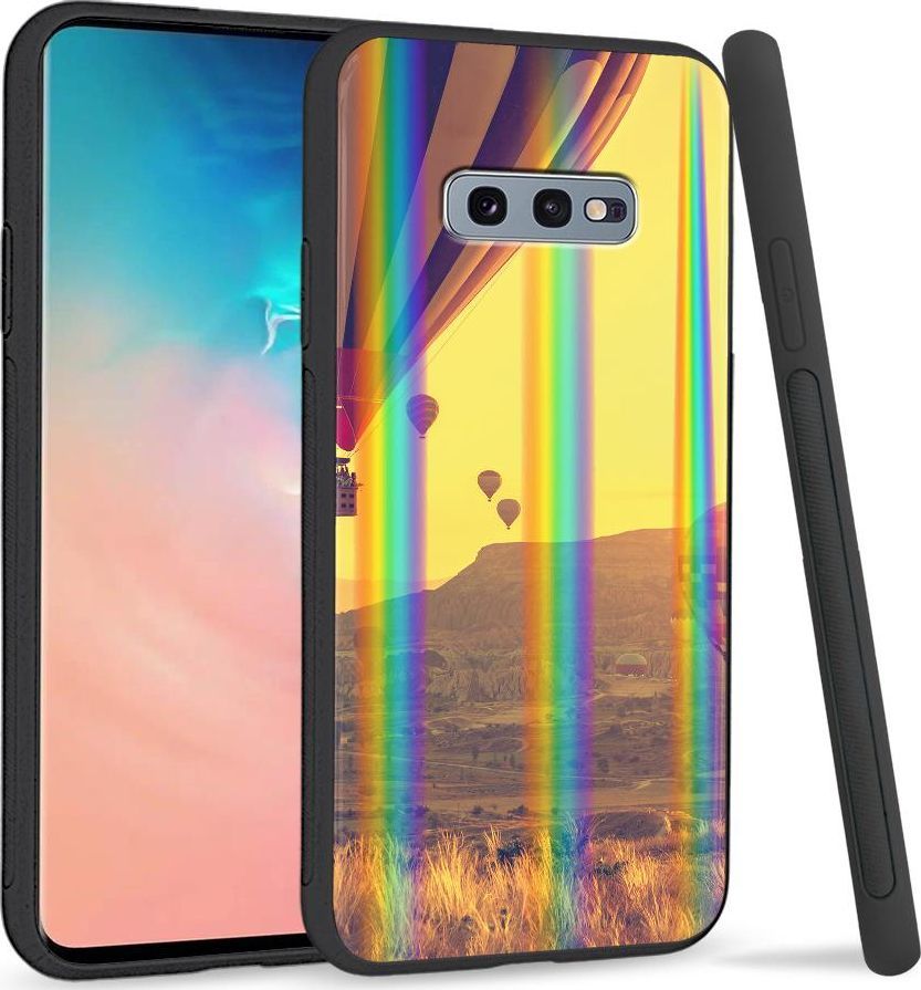 Super Fashion Etui na telefon Samsung S10E Rainbow Case Lot balonem 1