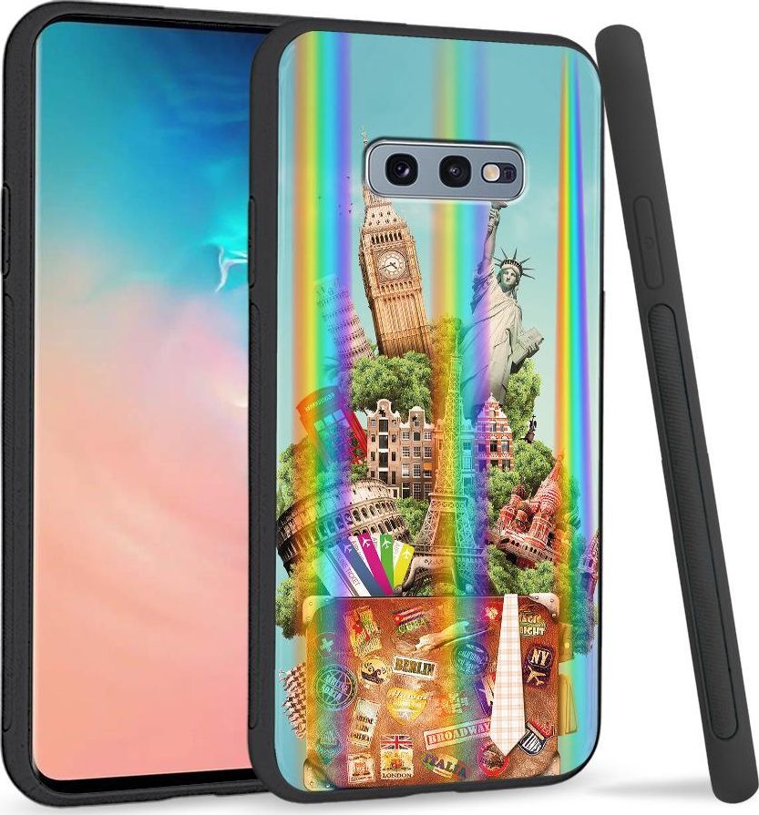 Super Fashion Etui na telefon Samsung S10E Rainbow Case Podróże 1