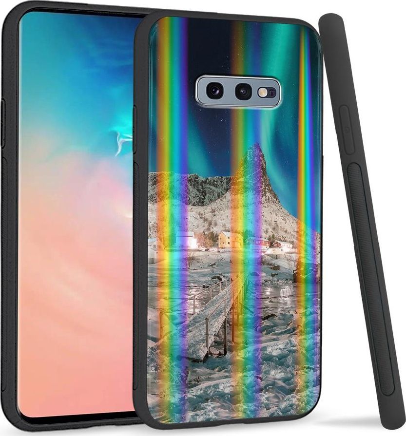 Super Fashion Etui na telefon Samsung S10E Rainbow Case Zorza 1