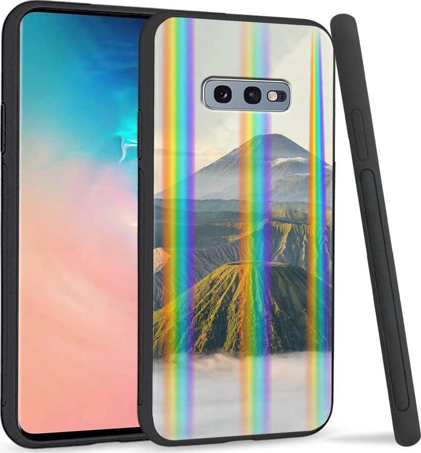 Super Fashion Etui na telefon Samsung S10E Rainbow Case Wulkan 1