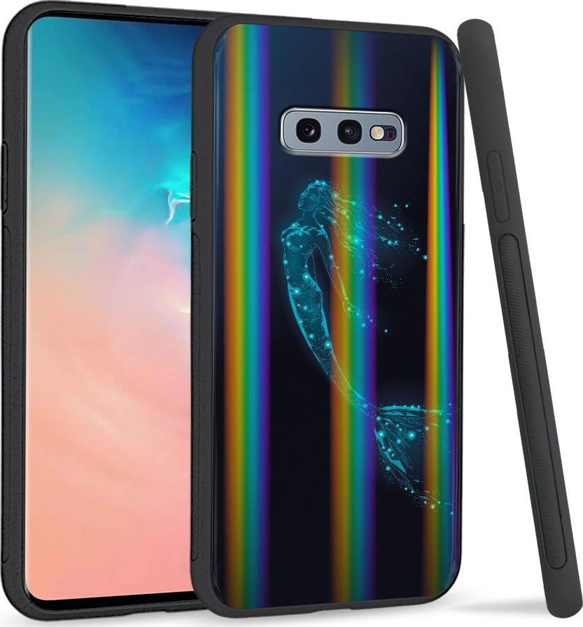 Super Fashion Etui na telefon Samsung S10E Rainbow Case Syrenka 1