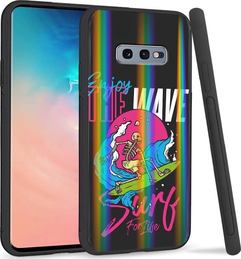 Super Fashion Etui na telefon Samsung S10E Rainbow Case Na fali 1
