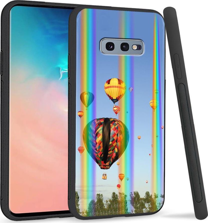 Super Fashion Etui na telefon Samsung S10E Rainbow Case Balony na niebie 1