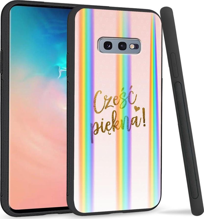 Super Fashion Etui na telefon Samsung S10E Rainbow Case Cześć Piękna 1