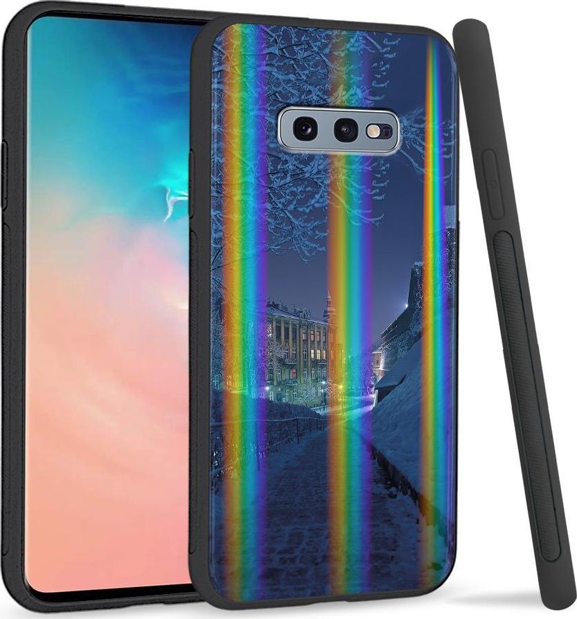 Super Fashion Etui na telefon Samsung S10E Rainbow Case Zima 1