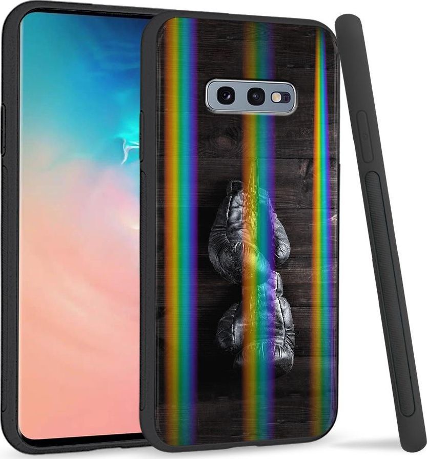 Super Fashion Etui na telefon Samsung S10E Rainbow Case Stare rękawice 1