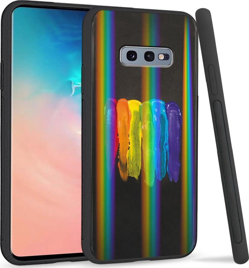 Super Fashion Etui na telefon Samsung S10E Rainbow Case Zabarwienie 1