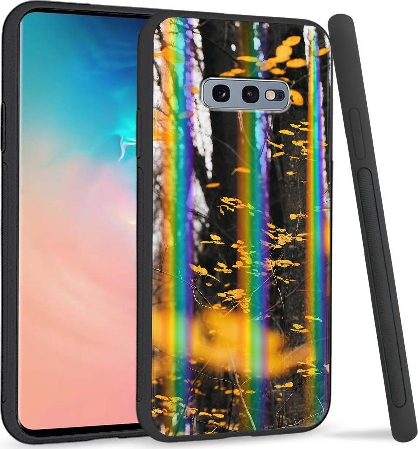 Super Fashion Etui na telefon Samsung S10E Rainbow Case Las 1