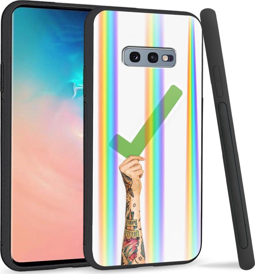 Super Fashion Etui na telefon Samsung S10E Rainbow Case Jestem na tak 1
