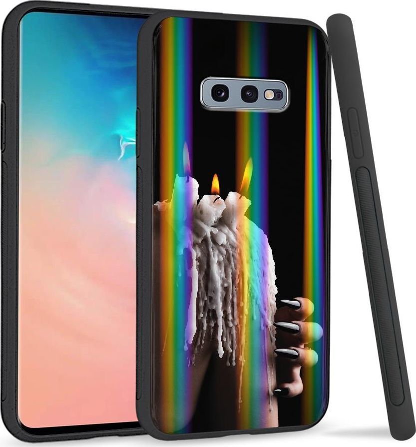 Super Fashion Etui na telefon Samsung S10E Rainbow Case Wosk 1