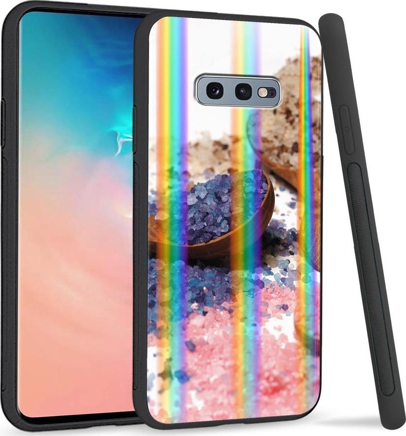 Super Fashion Etui na telefon Samsung S10E Rainbow Case Sól 1