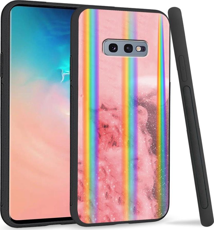 Super Fashion Etui na telefon Samsung S10E Rainbow Case Różowy dym 1