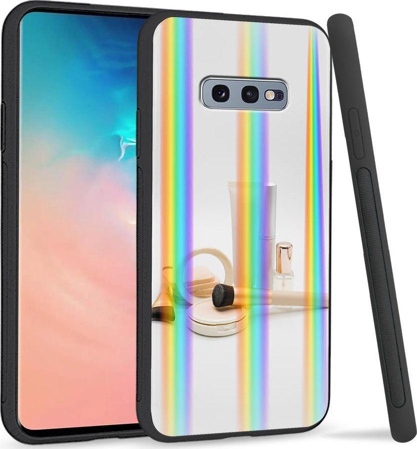 Super Fashion Etui na telefon Samsung S10E Rainbow Case Kosmetyki 1