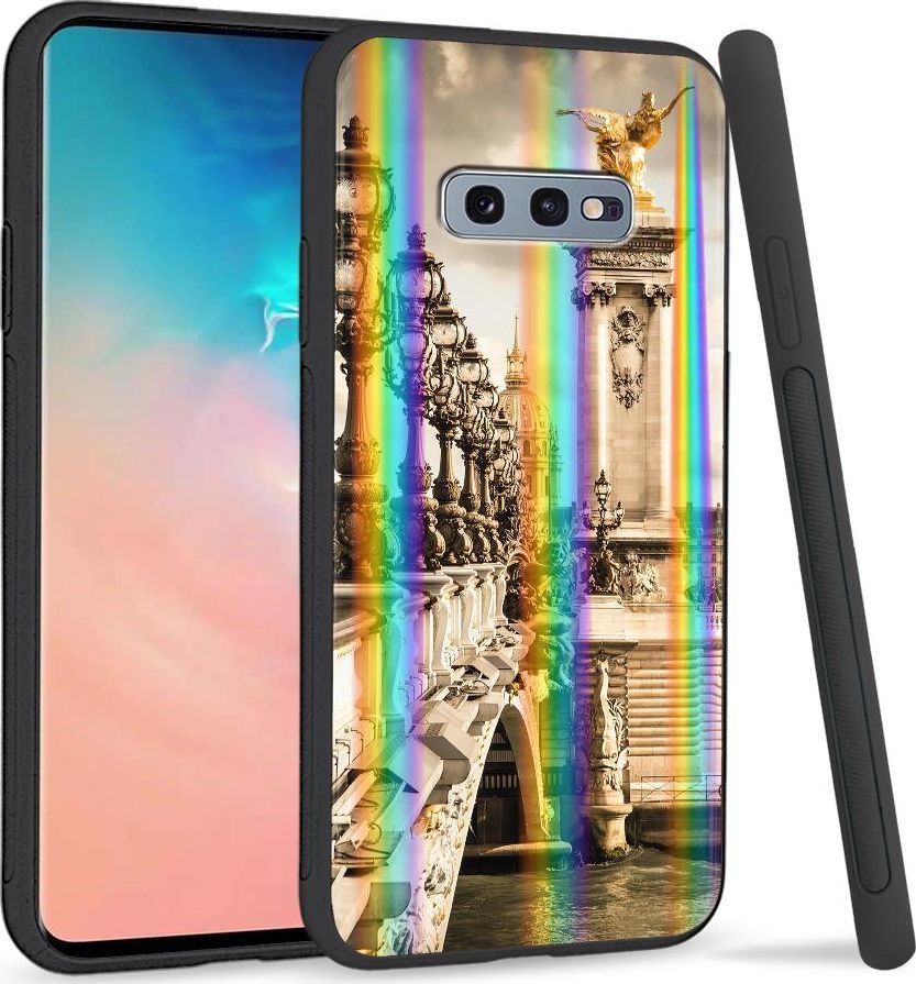Super Fashion Etui na telefon Samsung S10E Rainbow Case Stary most 1