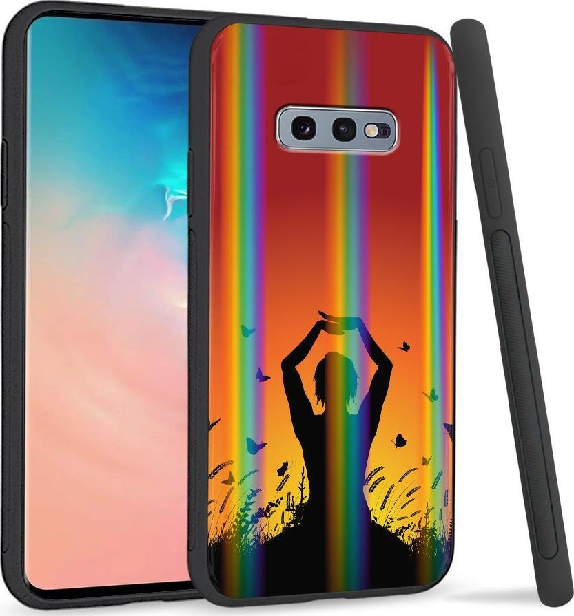 Super Fashion Etui na telefon Samsung S10E Rainbow Case Joga 1