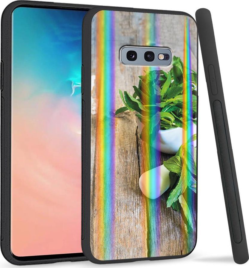 Super Fashion Etui na telefon Samsung S10E Rainbow Case Mięta 1