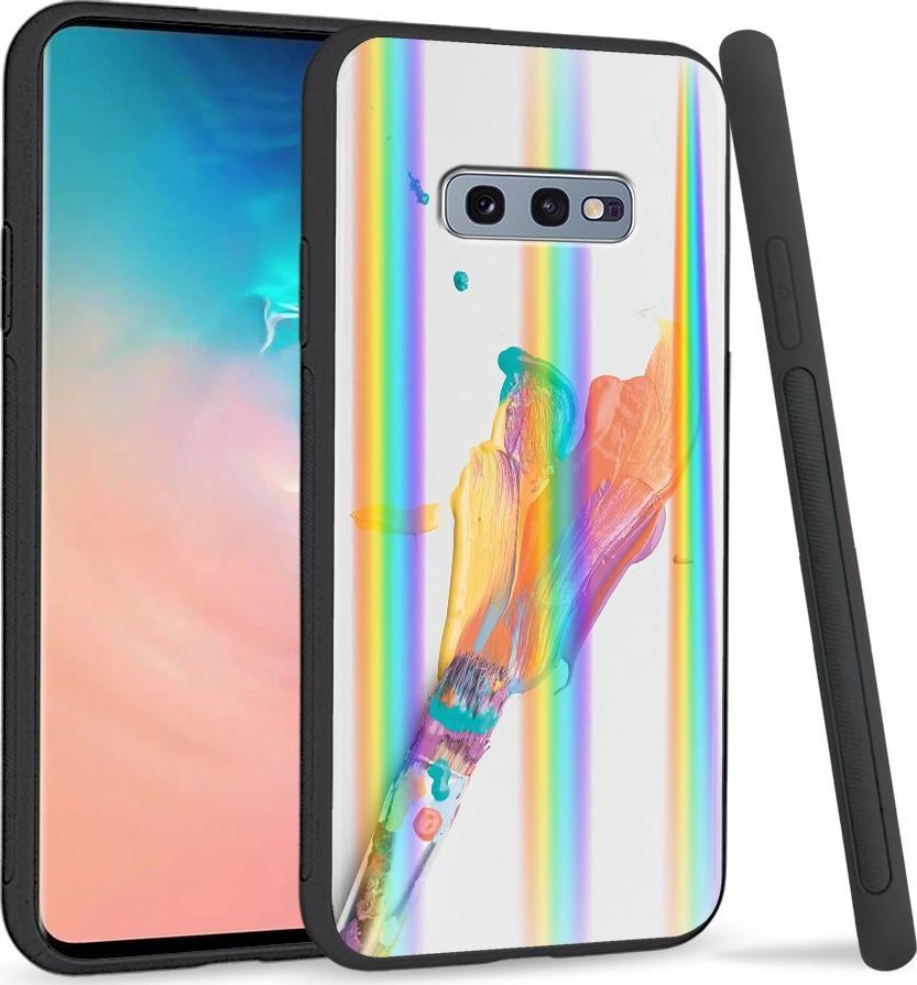 Super Fashion Etui na telefon Samsung S10E Rainbow Case Pastelowe farby 1