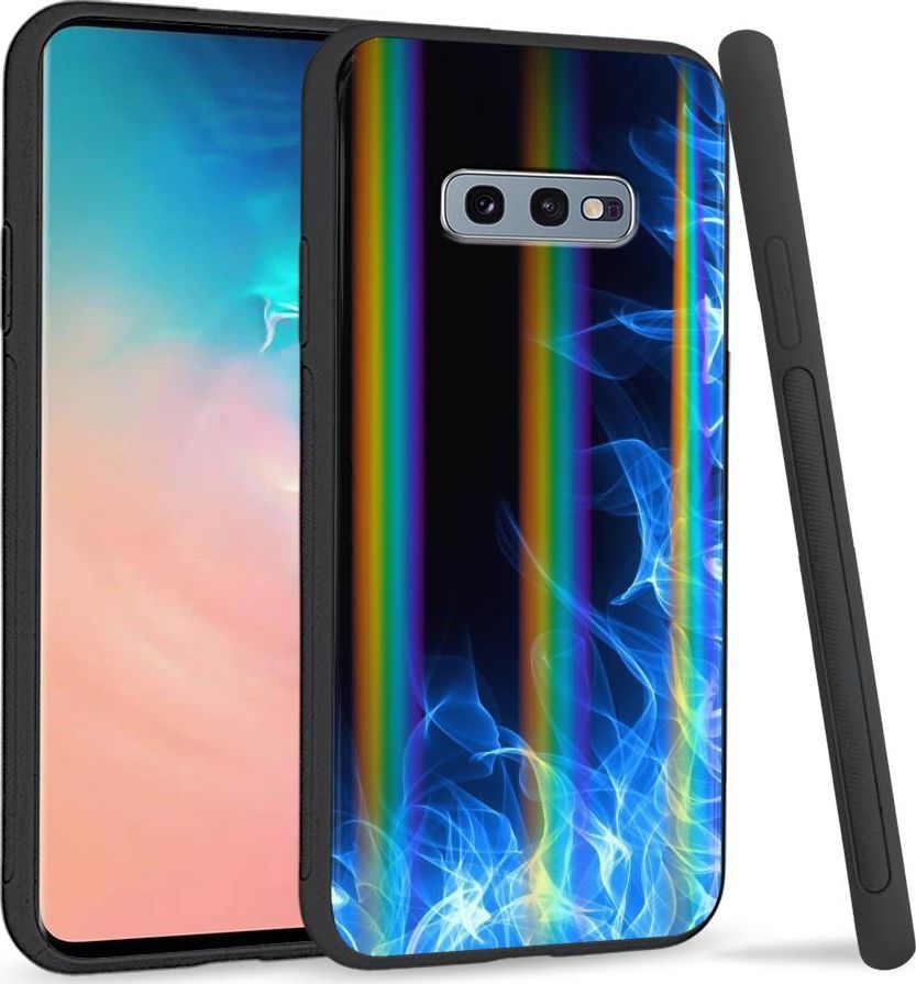 Super Fashion Etui na telefon Samsung S10E Rainbow Case Niebieski Podmuch 1