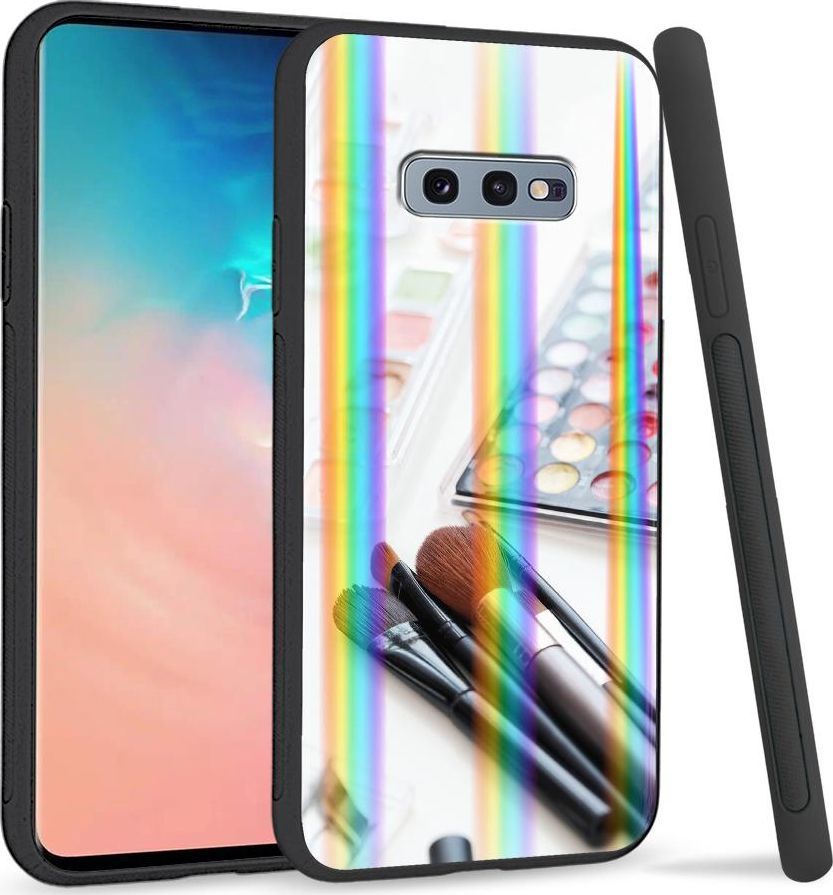 Super Fashion Etui na telefon Samsung S10E Rainbow Case Makijaż 1