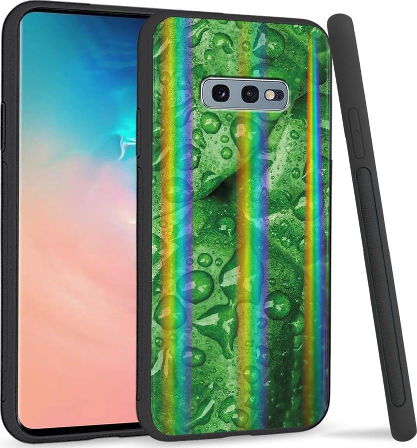 Super Fashion Etui na telefon Samsung S10E Rainbow Case Krople 1