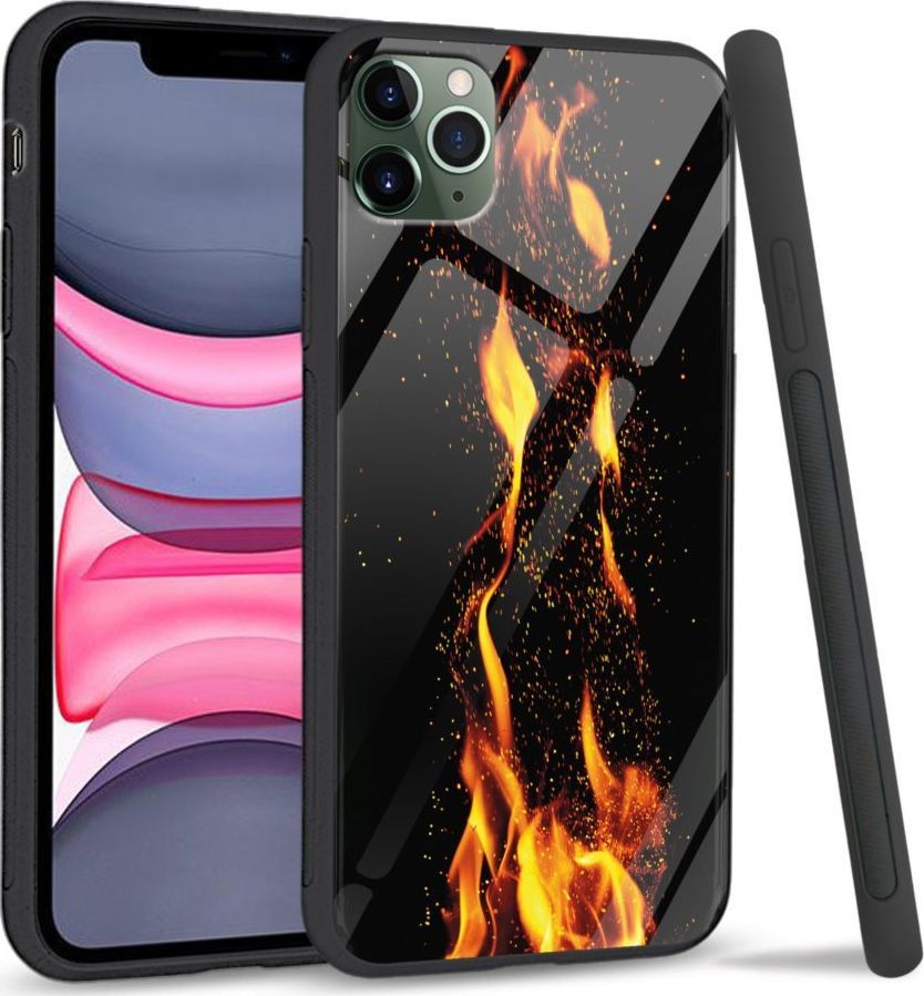 Super Fashion Etui na telefon Apple Iphone 11 Premium Case Crackling Fire 1