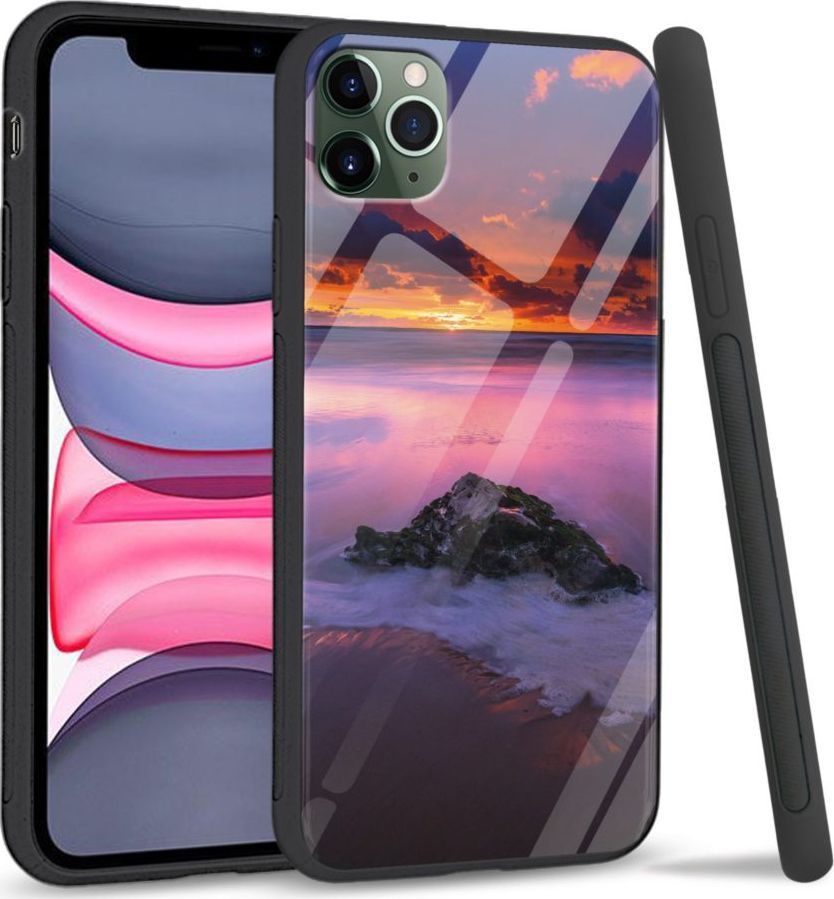 Super Fashion Etui na telefon Apple Iphone 11 Premium Case Sunset beach 1