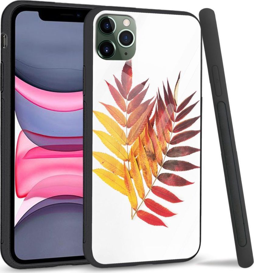 Super Fashion Etui na telefon Apple Iphone 11 Premium Case Reddish yellow leaves 1