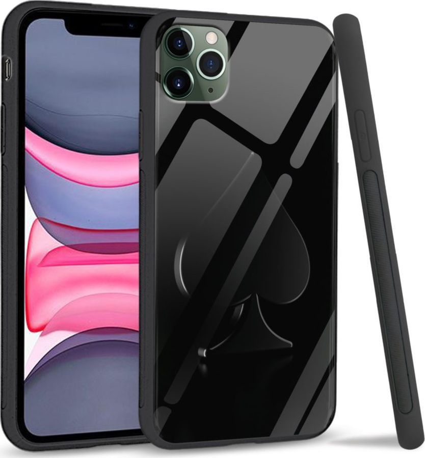 Super Fashion Etui na telefon Apple Iphone 11 Premium Case Black spade 1